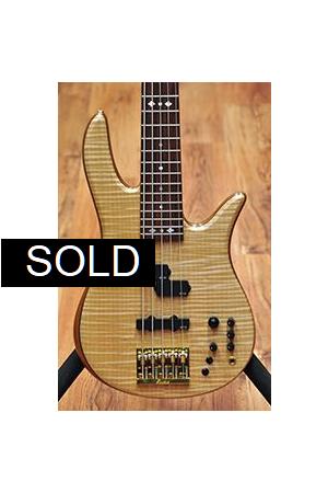 Fodera Monarch Deluxe 5 PJ Flame Maple Fodera Monarch Deluxe 5 PJ Flame Maple